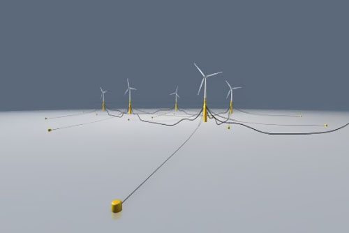 法国Bardot集团浮力模块应用风电场电缆